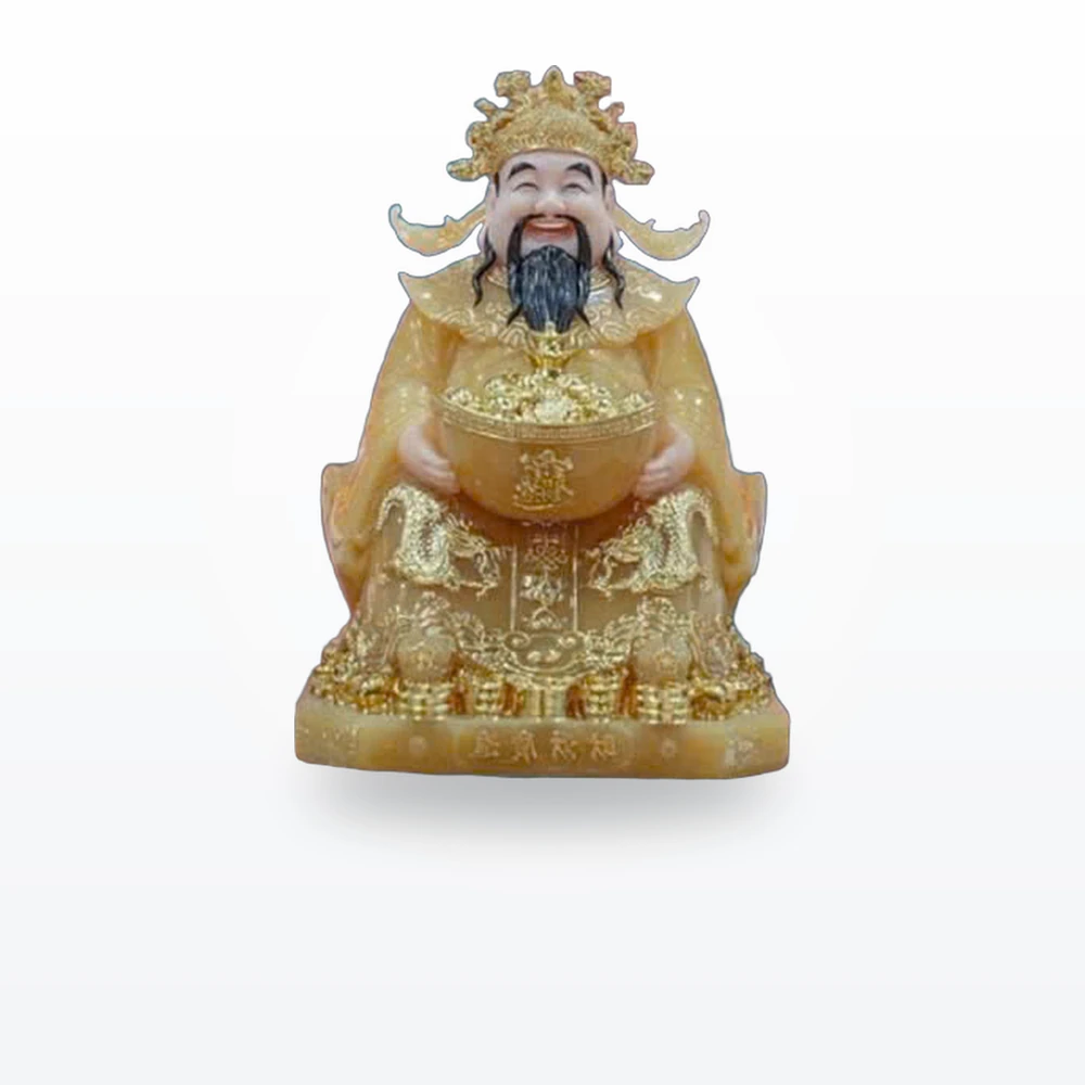 Tượng Thần Tiền đá vàng ngọc