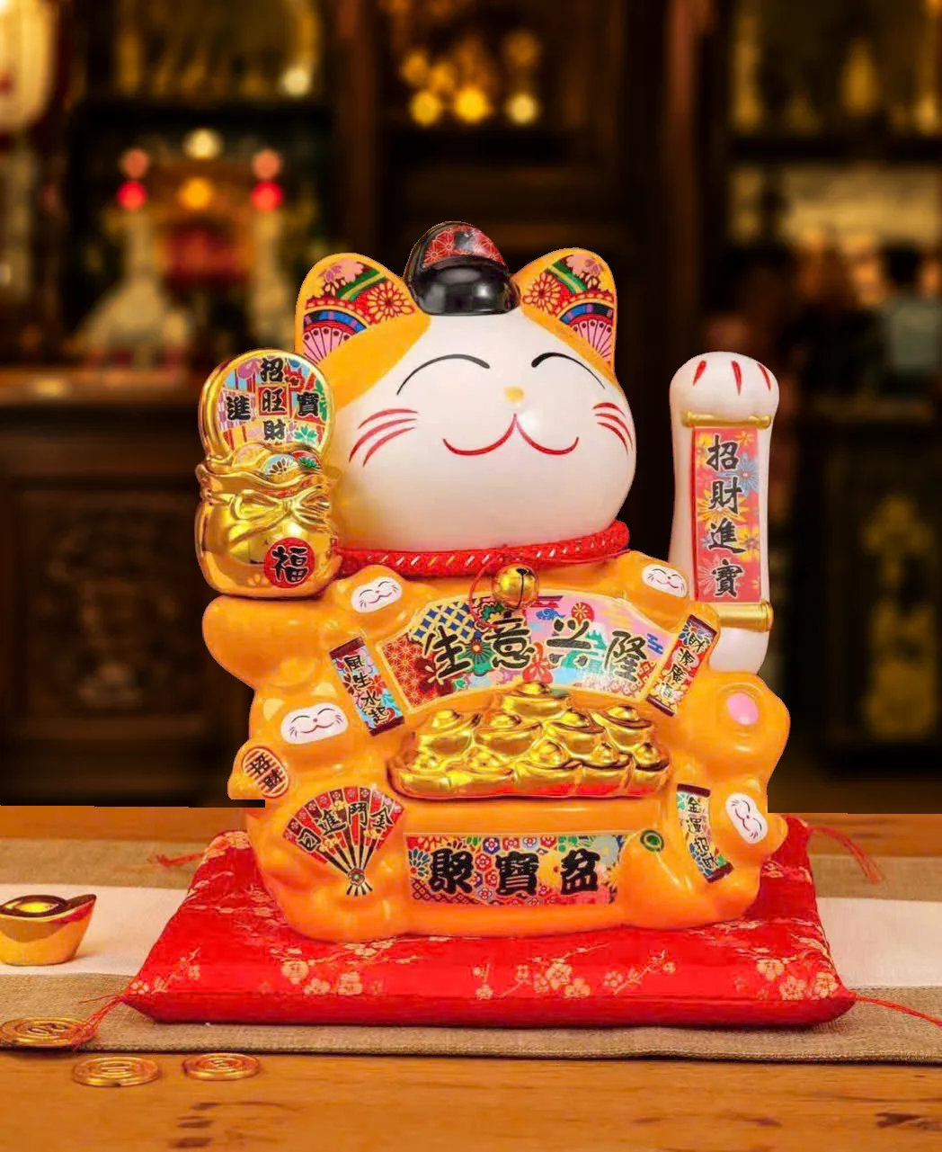 Mèo Thần Tài 101 Cam