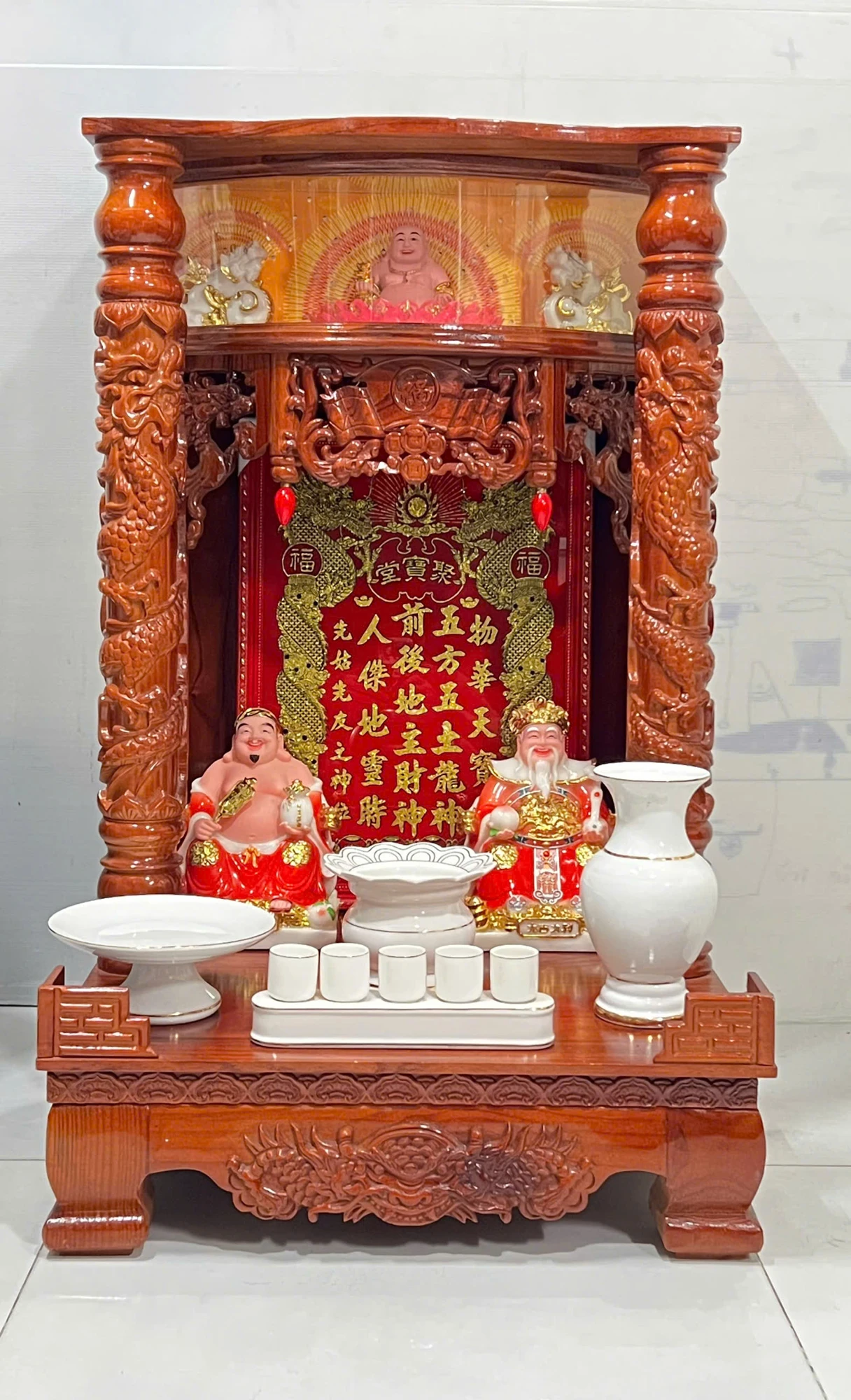 Bộ thờ Thần Tài – Ông Địa Xoan Đào Kỳ Lân (61/98)