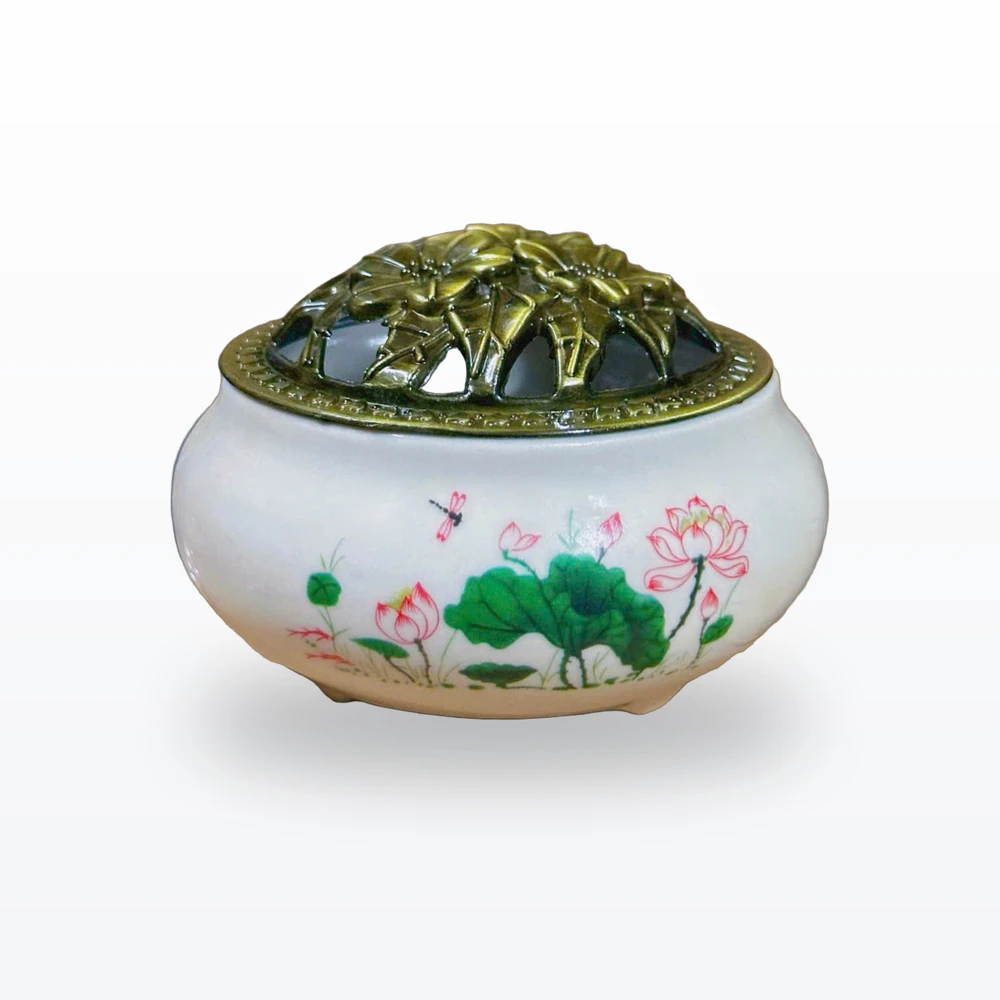 Lư xông trầm 6908 Sen