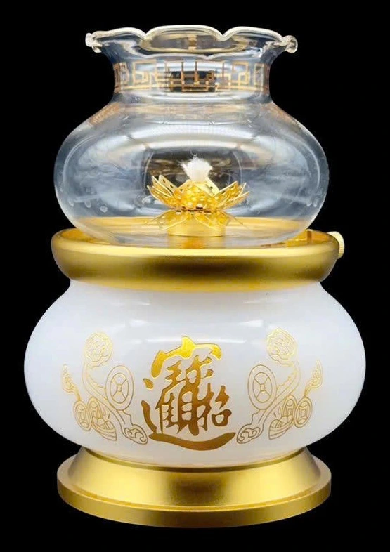 Đèn dầu lưu ly chiêu tài