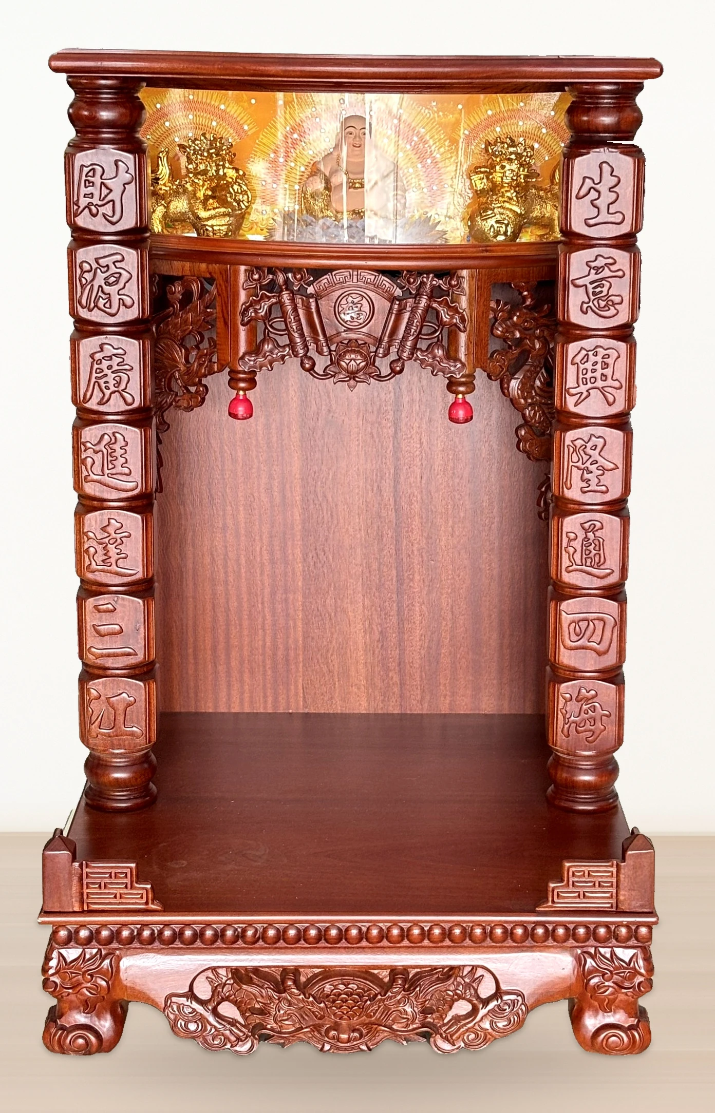 Tủ thờ KL CQ cột vuông chữ