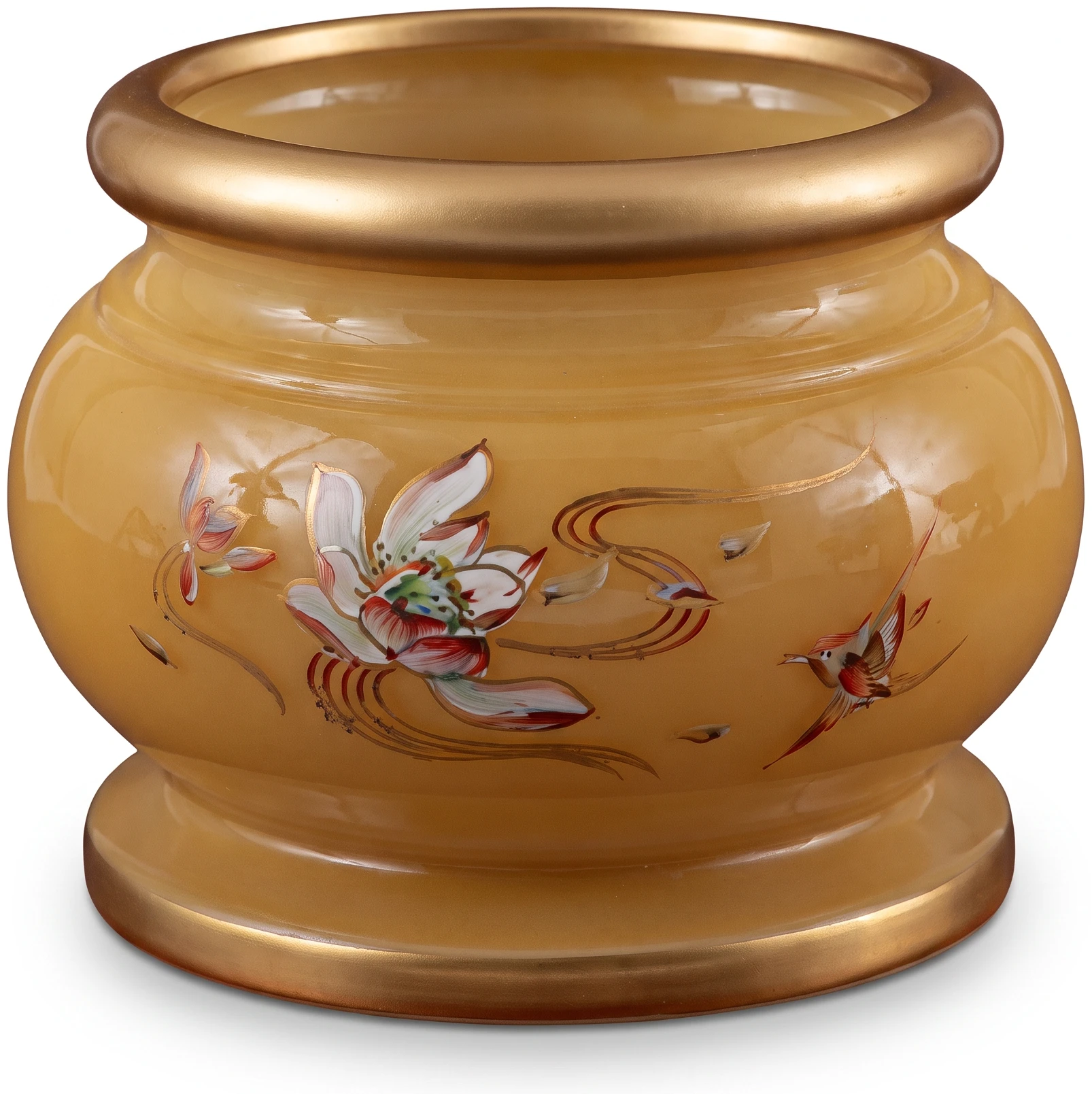 Bát nước men vàng kem